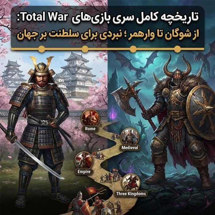 تاریخچه کامل سری بازی‌های Total War
