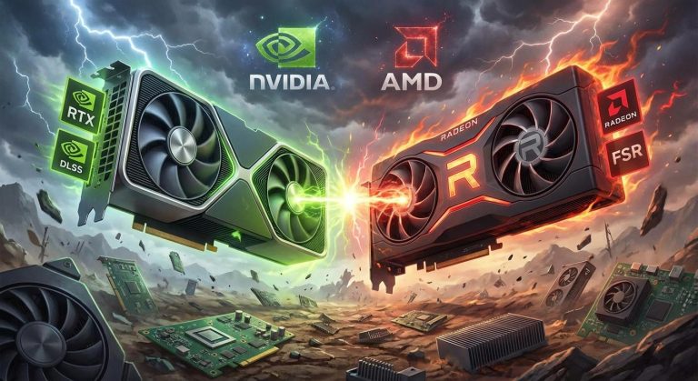 مقایسه تخصصی کارت‌های گرافیک GeForce RTX 4060 و Radeon RX 7600: انتخابی برای گیمرهای مدرن
