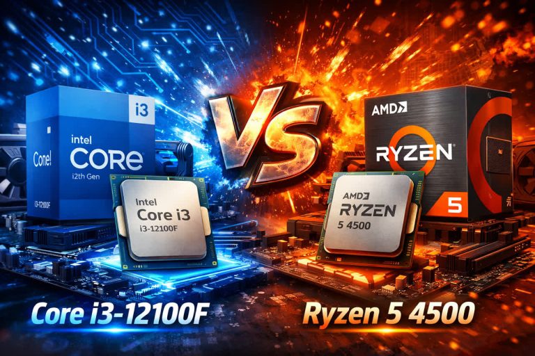 مقایسه Core i3 12100F با Ryzen 5 4500